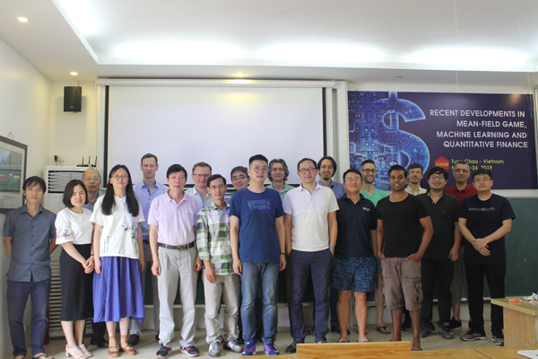 Report on the workshop  ``Recent developments on mean-field games, machine learning and quantitative finance”
