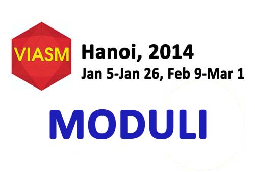 Moduli 2014 Workshop will be taking place from January 5 to March 1, 2014